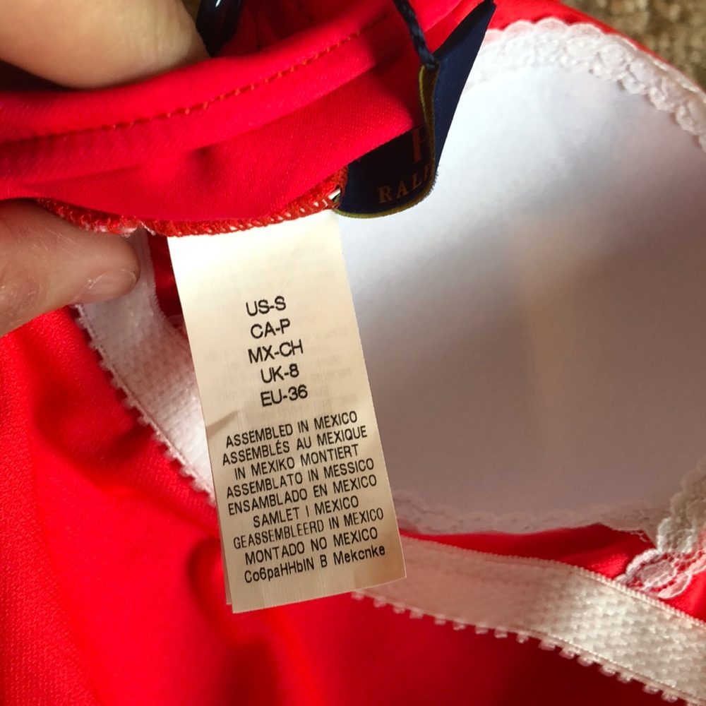 New! Polo Ralph Lauren Scoop back one piece -S - Picture 7 of 8